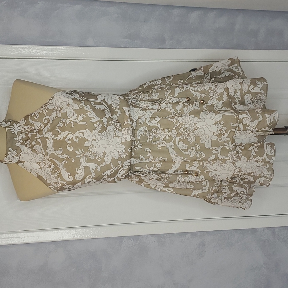 Halter Floral Mini Dress